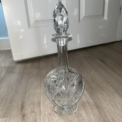 Clear Crystal Decanter & Gorgeous Topper - Baccarat Style Engraved Number 14