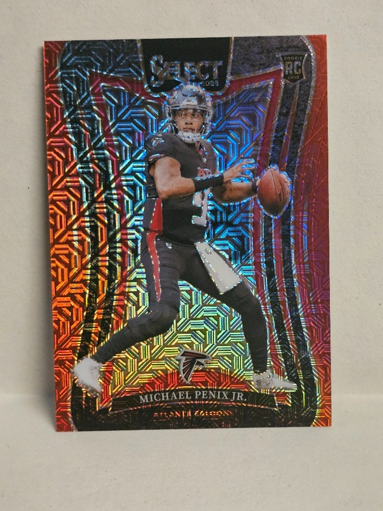 Michael Penix Jr Rookie 2024 Panini Select RC Suite Level Red Mojo PRIZM /49