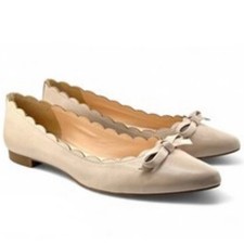 Kate Spade  Elent' Women's 8.5M Flex Scalloped Pink Pointed Toe Ballet Flat