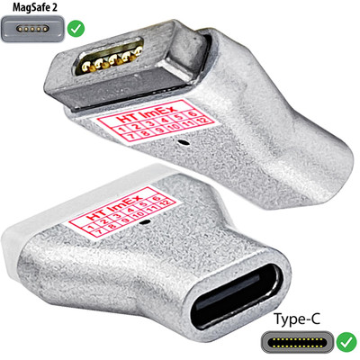 Silber Magsafe 2 Konverter USB C Adapter PD Schnell ladung For MacBook Air,Pro