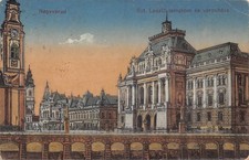 B260 Romania Oradea Nagyvarad 1920 Szt Laslo Templon Varoshazo Church postcard