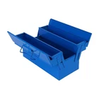 Metal Tool Box Double Layer Multipurpose Household Travel Portable for Easy