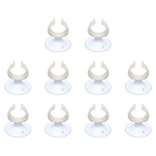 10Pcs Aquarium Suction Cups for 1.1" Fish Tank, 28x45mm, Clear