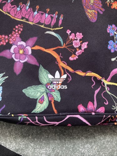 adidas Originals Normal Size Floral Adjustable Rucksack Backpack with Logos NWT - Picture 3 of 9