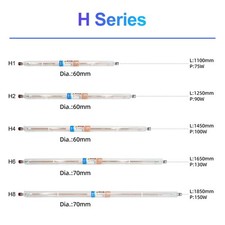 75W-180W CO2 Laser Tube D60/D70 Glass Laser Tube for Laser Engraving and Cutting