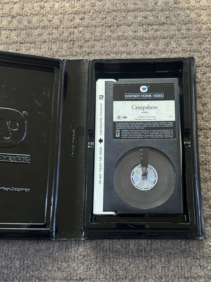 CREEPSHOW - George Romero (1982 Clamshell) - BETA MAX Tape Warner - Image 4 of 4
