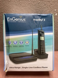 EnGenius FreeStyl 2 Ultra Range Single Line Cordless Phone & Base Station (NEW)