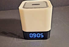 Alarm Clock Bluetooth Speaker Night Light Color Changing Touch Sensor Bedside
