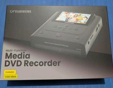 Clariviews Multi-Function Media Recorder VHS to DVD Digital VCR TV DVR450 White