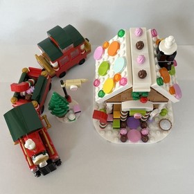 LEGO 40138 40139 Gingerbread House Christmas Train