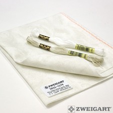 Zweigart Fabric 25ct Lugana Vintage Stormy white 3835-7139