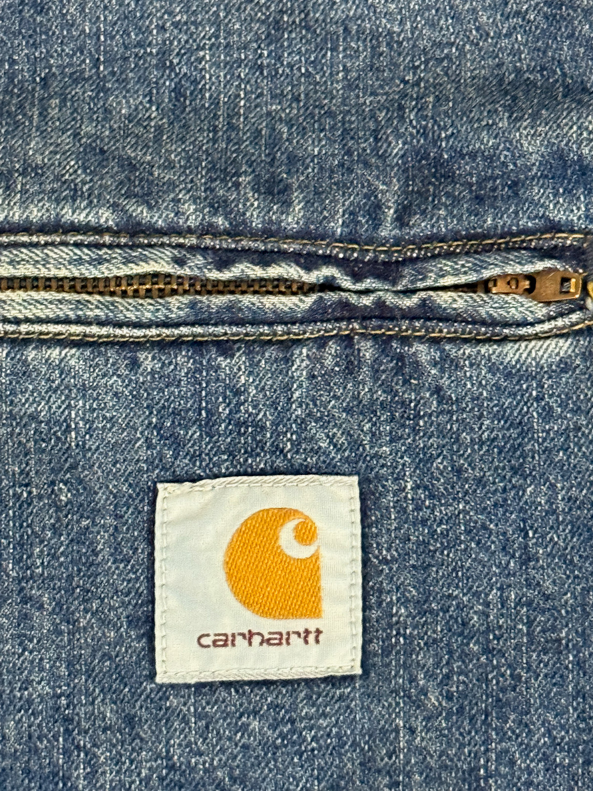 CARHARTT WIP OG DETROIT JACKET BLUE DARK USED WASH L NWT thumbnail 7