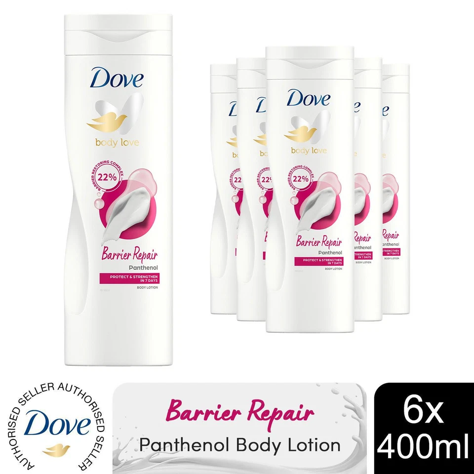 Dove Body Love Body Lotion Barrier Repair Panthenol Protect & Strengthen 6x400ml