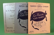 Piano Duets for Two Pianos Songbook Lot Of 3 Belwin Good Condition Look  