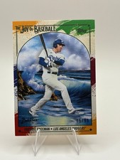 2023 Topps Bob Ross Joy of Baseball Freddie Freeman Paint Splatter Canvas /99