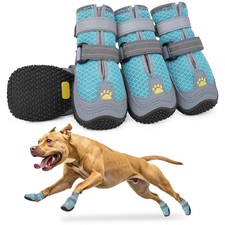 Breathable Mesh Dog Shoes for Hot Pavement, Large Medium Dog Boots  Paw Prot...