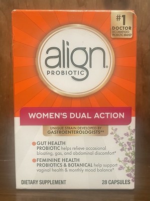 ALIGN Probiotic Women's Dual Action  - 28 Capsules Gut Health EXP 10/2026 NEW