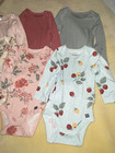 JC !WOW! Modern Moments Gerber 0-3M Set of 6 Modal Long Sleeve bodysuits Onesies — photo 3