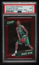 2017-18 Panini Prestige Micro Etch Rookies Red Jayson Tatum #3 PSA 9 MINT 0m5n