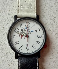 Alain Silberstein Klok Watch- French Revolution Anniversary Black/White! Rare!