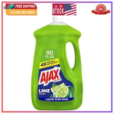 Ajax Ultra Liquid Dish Soap Lime Scent with Vinegar 90 fl oz