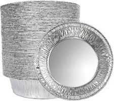 5 Inch/12.7Cm Aluminum Foil Mini Pie Pans- Disposable Small Pie Tins for Bakerie