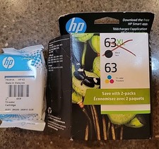 NEW Sealed HP 63 Tri-Color Printer Ink Cartridge F6U61A May 2026