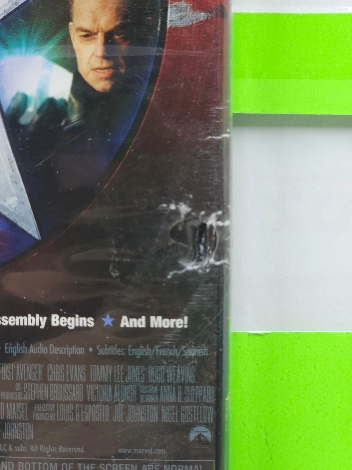 CAPTAIN AMERICA THE FIRST AVENGER MARVEL MCU MOVIE #5 CHRIS EVANS 1-DISC DVD - Image 4 of 4