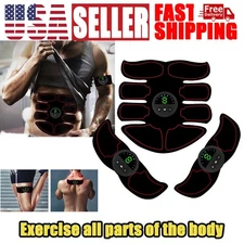 EMS Abdominal Muscle Toning ABS Stimulator Fitness Trainer Toner Gym Belt Binder