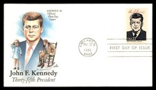 Mayfairstamps US FDC 1986 Illinois John F Kennedy art craft First Day Cover aaz_