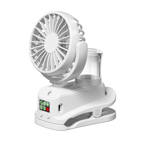 Rechargeable Mini Clip on Fan 360 Degree Adjustable 4 Speed Airflow for Comfort - Photo 7/14