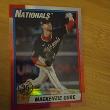 2025 Topps Update Series - 1990 Topps Mackenzie Gore #U90-20 Rainbow Foil