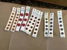 buttons lot Of 10 Cards Miscellaneous Colors