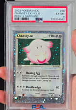 2003 Pokemon Chansey EX Holo #96/109 PSA 6 Ruby Sapphire Vintage low pop silver on eBay