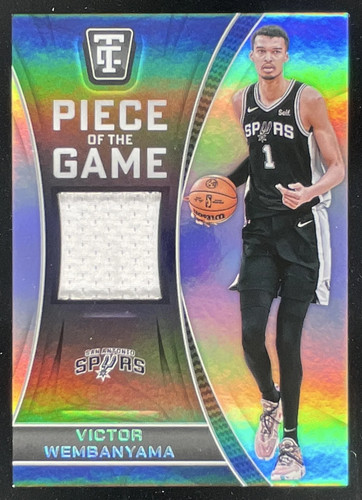 Victor Wembanyama #POG-VCW 2024 Panini Totally Certified Piece of the Game card