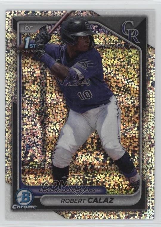 2024 Bowman Chrome Prospects Speckle Refractor /299 Robert Calaz #BCP-131