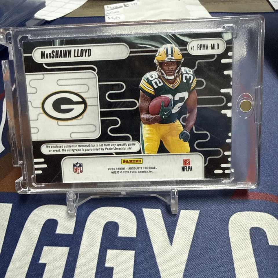 2024 Absolute MarShawn Lloyd RC /10 Nike Swoosh Auto #RPMA-MLD - Image 2 of 2