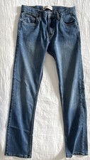 Boys Levi's 511 Slim Straight Stretch Denim Jeans Blue Medium Wash 18 regular