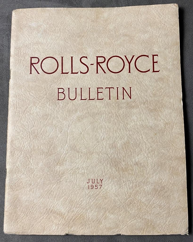 July 1957 Rolls Royce Bulletin Automobile Motor Car Literature Brochure