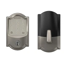 Schlage BE489WB-CAM 619 Camelot Encode Smart Deadbolt Lock - Satin Nickel