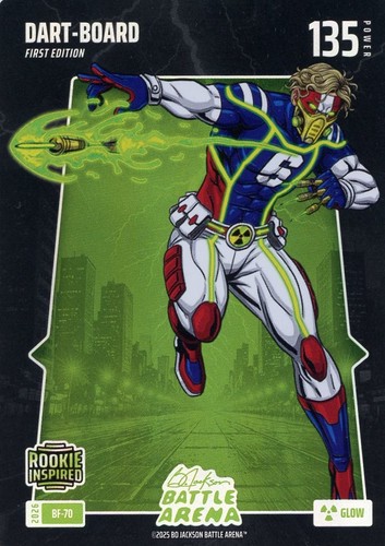 2026 Bo Jackson Battle Arena Jaxson Dart Dart-Board Glow Battlefoil BF-70 ROOKIE