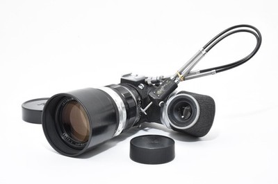 [MINT] Leica 200mm f4 Telyt Visoflex I Screw Mount Black Lens From JAPAN