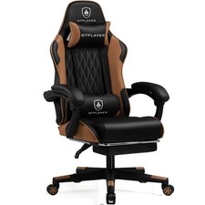 Image of GTPLAYER Gaming Chair Ergonomic Design With Footrest Headrest Lumbar Support 360