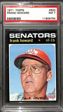 1971 Topps #620 Frank Howard PSA 7 NM 11809794