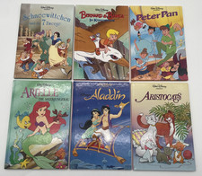 6 Walt Disney Bücher Kinderbücher Aladin Aristocats 7Zwerge usw. Horizont Verlag