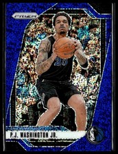 2024-25 Panini Prizm 174 P.J. Washington Jr. Mavericks Blue Sparkle 088/144