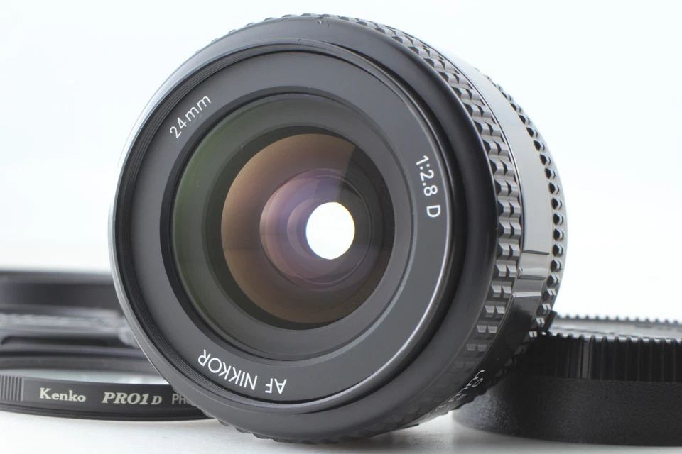 Near MINT w/ Hood Nikon AF Nikkor 24mm f/2.8D Wide Angle Prime Lens From JAPAN - Image 2 of 4