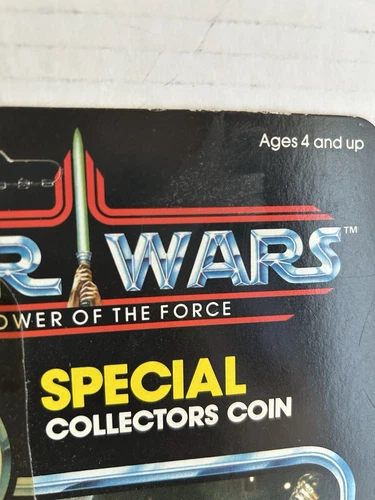 Vintage Star Wars Power Of The Force R2-D2 Coin Unpunched Kenner 1984 92 Back - Picture 16 of 24