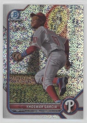 2022 Bowman Chrome Prospects Speckle Refractor /299 Yhoswar Garcia #BCP-215 0o6v