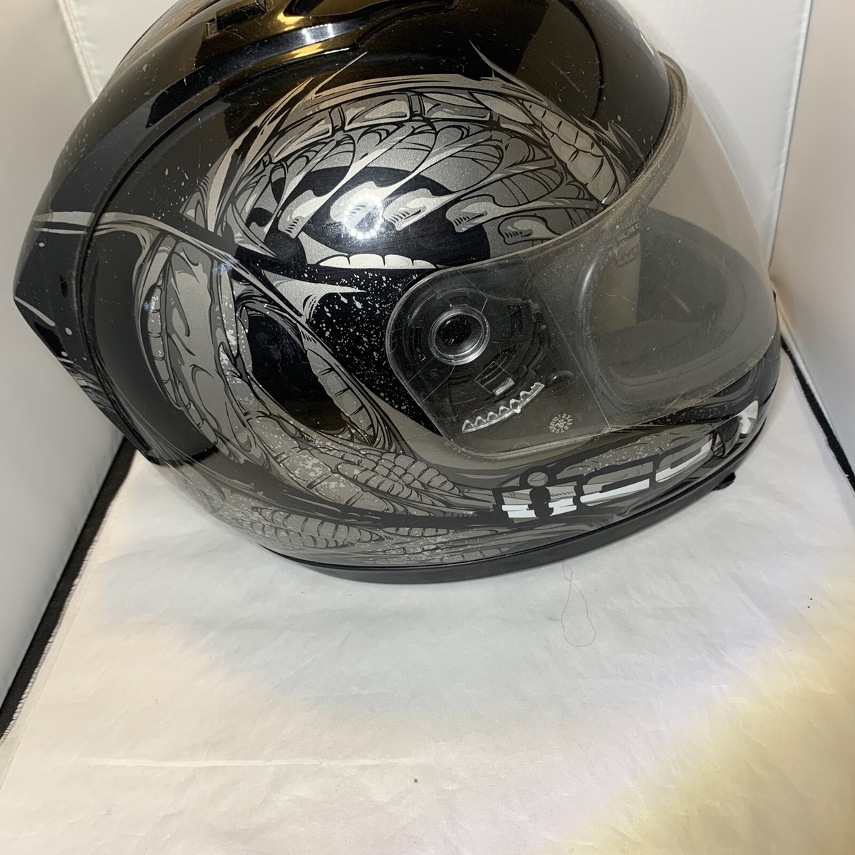 Icon Alliance SSR Speedfreak - Black With Silver Graphics XL